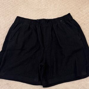 Abercrombie & Kids Black Casual Linen Shorts